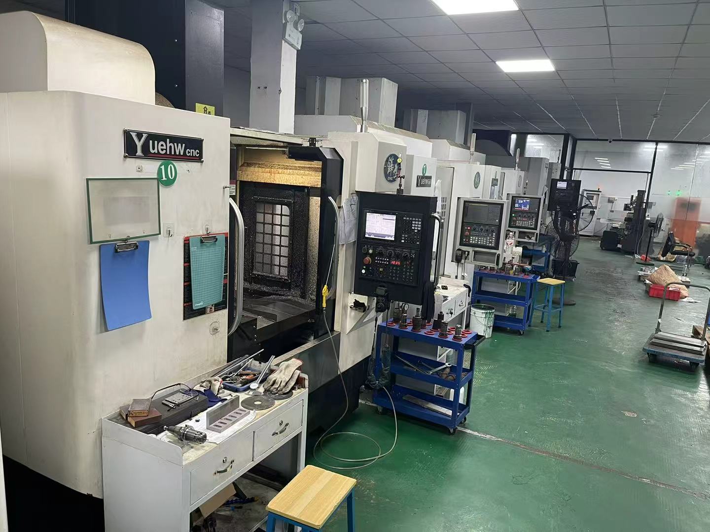 CNC machining equipment supporting BMJ production operations in Dongguan