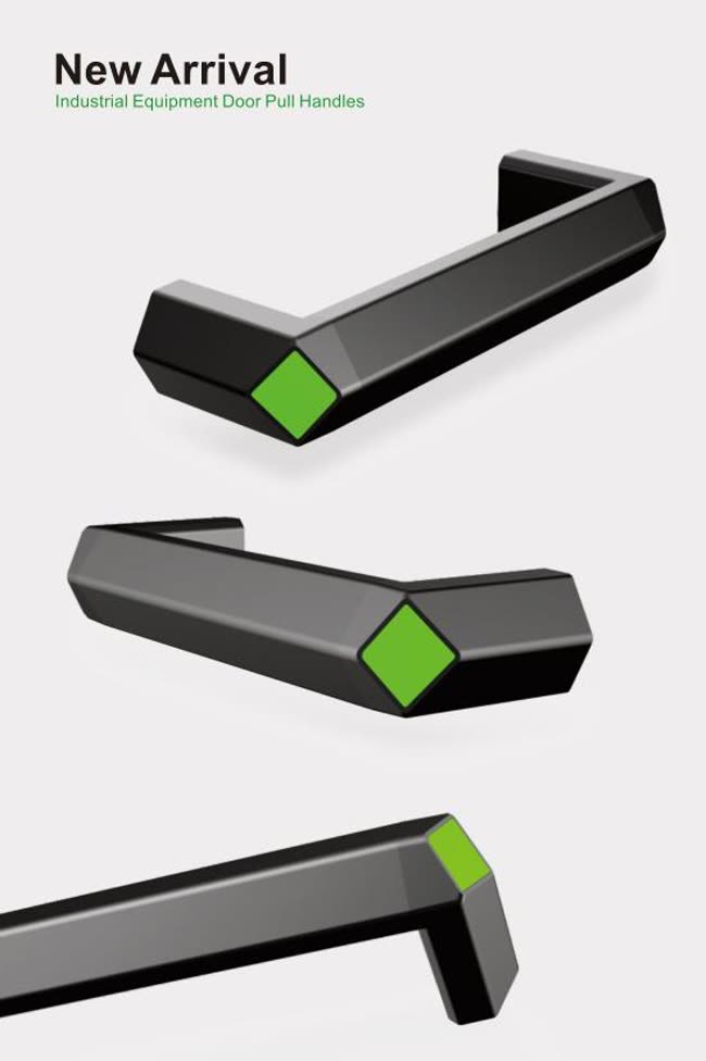 Industrial equipment door pull handles